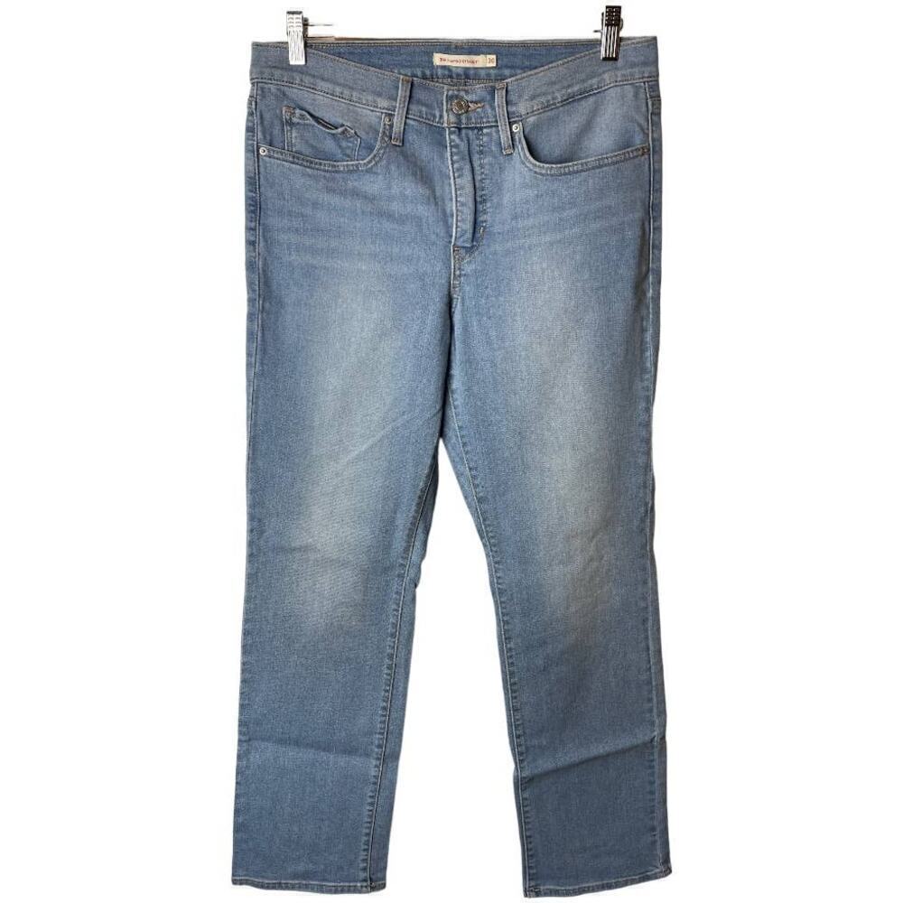 Levi's Blue 314 Shaping Stretch Denim Straight Leg Jeans Women's Size 30